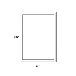 48" x 66" - Switchable Privacy Window - Fixed - White Vinyl