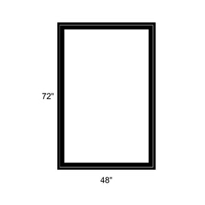 48" x 72" - Switchable Privacy Window - Fixed - Black Vinyl