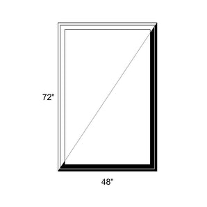 48" x 72" - Switchable Privacy Window - Fixed - Black/White Vinyl