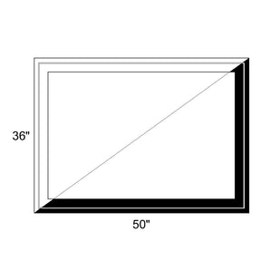 50" x 36" - Switchable Privacy Window - Fixed - Black/White Vinyl