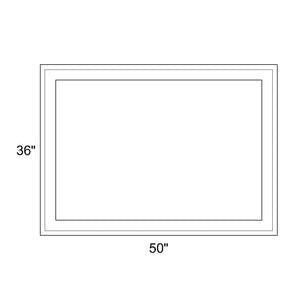 50" x 36" - Switchable Privacy Window - Fixed - White Vinyl