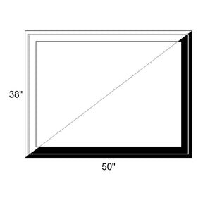 50" x 38" - Switchable Privacy Window - Fixed - Black/White Vinyl