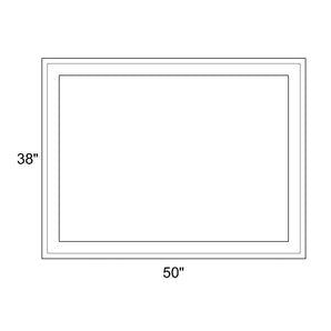 50" x 38" - Switchable Privacy Window - Fixed - White Vinyl