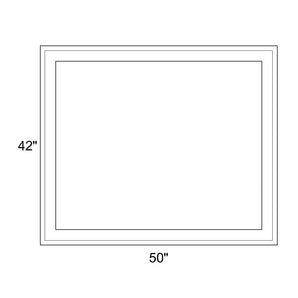 50" x 42" - Switchable Privacy Window - Fixed - White Vinyl