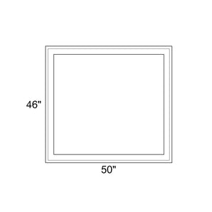 50" x 46" - Switchable Privacy Window - Fixed - White Vinyl