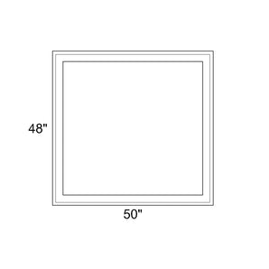 50" x 48" - Switchable Privacy Window - Fixed - White Vinyl