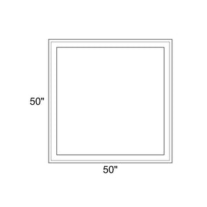 50" x 50" - Switchable Privacy Window - Fixed - White Vinyl