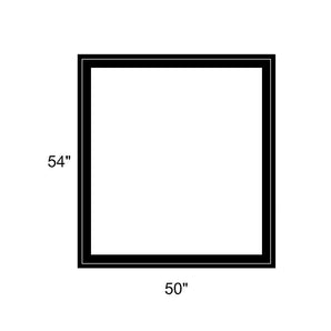 50" x 54" - Switchable Privacy Window - Fixed - Black Vinyl