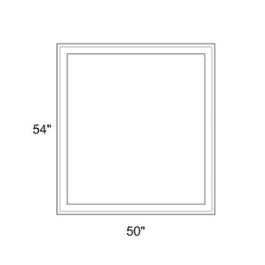 50" x 54" - Switchable Privacy Window - Fixed - White Vinyl