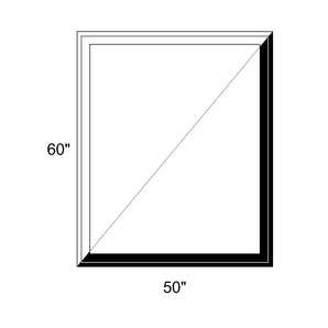 50" x 60" - Switchable Privacy Window - Fixed - Black/White Vinyl