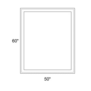 50" x 60" - Switchable Privacy Window - Fixed - White Vinyl