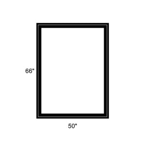 50" x 66" - Switchable Privacy Window - Fixed - Black Vinyl