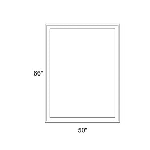 50" x 66" - Switchable Privacy Window - Fixed - White Vinyl