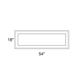 54" x 18" - Switchable Privacy Window - Fixed - White Vinyl