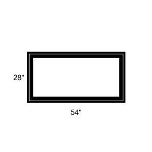 54" x 28" - Switchable Privacy Window - Fixed - Black Vinyl