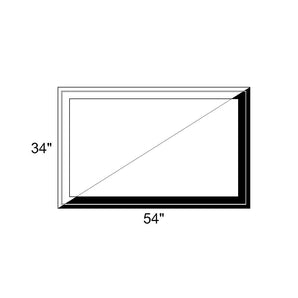 54" x 34" - Switchable Privacy Window - Fixed - Black/White Vinyl