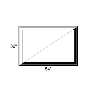 54" x 36" - Switchable Privacy Window - Fixed - Black/White Vinyl