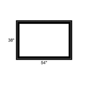 54" x 38" - Switchable Privacy Window - Fixed - Black Vinyl