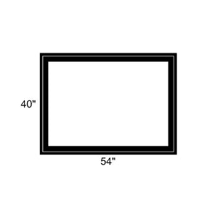 54" x 40" - Switchable Privacy Window - Fixed - Black Vinyl