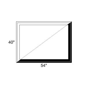 54" x 40" - Switchable Privacy Window - Fixed - Black/White Vinyl