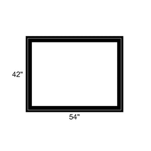 54" x 42" - Switchable Privacy Window - Fixed - Black Vinyl