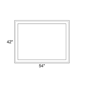 54" x 42" - Switchable Privacy Window - Fixed - White Vinyl
