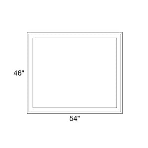 54" x 46" - Switchable Privacy Window - Fixed - White Vinyl