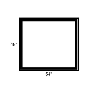 54" x 48" - Switchable Privacy Window - Fixed - Black Vinyl