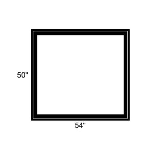 54" x 50" - Switchable Privacy Window - Fixed - Black Vinyl