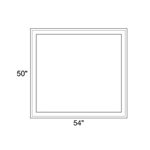 54" x 50" - Switchable Privacy Window - Fixed - White Vinyl