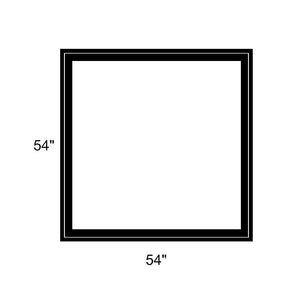 54" x 54" - Switchable Privacy Window - Fixed - Black Vinyl