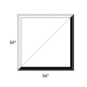 54" x 54" - Switchable Privacy Window - Fixed - Black/White Vinyl