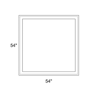 54" x 54" - Switchable Privacy Window - Fixed - White Vinyl