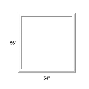 54" x 56" - Switchable Privacy Window - Fixed - White Vinyl
