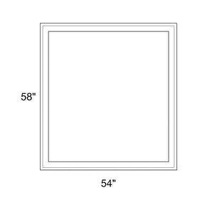 54" x 58" - Switchable Privacy Window - Fixed - White Vinyl