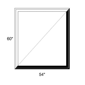 54" x 60" - Switchable Privacy Window - Fixed - Black/White Vinyl