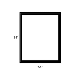 54" x 66" - Switchable Privacy Window - Fixed - Black Vinyl