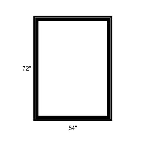 54" x 72" - Switchable Privacy Window - Fixed - Black Vinyl