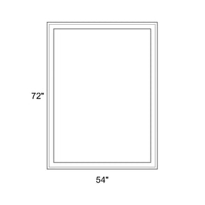 54" x 72" - Switchable Privacy Window - Fixed - White Vinyl