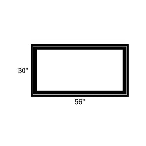 56" x 30" - Switchable Privacy Window - Fixed - Black Vinyl