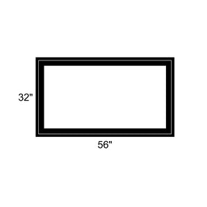 56" x 32" - Switchable Privacy Window - Fixed - Black Vinyl