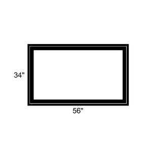 56" x 34" - Switchable Privacy Window - Fixed - Black Vinyl