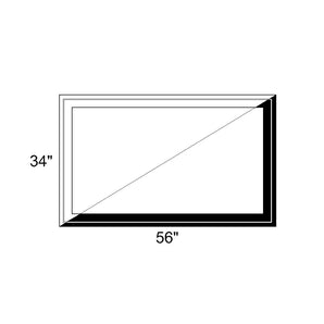 56" x 34" - Switchable Privacy Window - Fixed - Black/White Vinyl