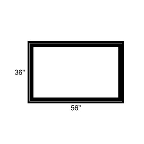 56" x 36" - Switchable Privacy Window - Fixed - Black Vinyl