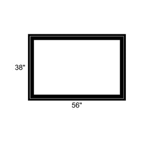 56" x 38" - Switchable Privacy Window - Fixed - Black Vinyl