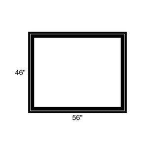 56" x 46" - Switchable Privacy Window - Fixed - Black Vinyl