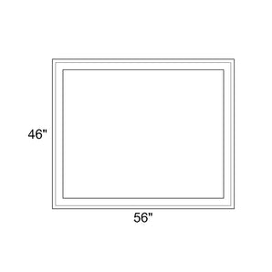 56" x 46" - Switchable Privacy Window - Fixed - White Vinyl