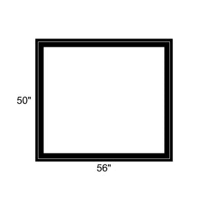 56" x 50" - Switchable Privacy Window - Fixed - Black Vinyl