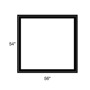 56" x 54" - Switchable Privacy Window - Fixed - Black Vinyl