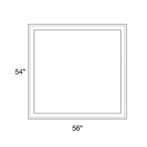 56" x 54" - Switchable Privacy Window - Fixed - White Vinyl